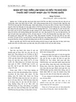 Nhận xét đặc điểm lâm sàng và điều trị ngộ độc thuốc diệt chuột nhập lậu từ Trung Quốc doc