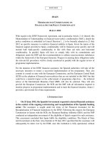 SPAIN MEMORANDUM OF UNDERSTANDING ON FINANCIAL-SECTOR POLICY CONDITIONALITY ppt