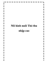 Mô hình nuôi Thỏ thu nhập cao pdf