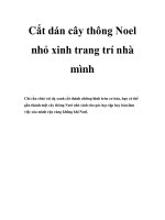 Cắt dán cây thông Noel nhỏ xinh trang trí nhà mình pdf