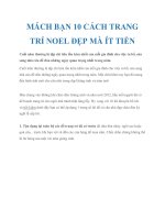 MÁCH BẠN 10 CÁCH TRANG TRÍ NOEL ĐẸP MÀ ÍT TIỀN pot