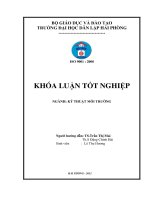 Nghiên cứu xử lý nước thải có chứa dầu của công ty Chế biến kinh doanh sản phẩm dầu mỡ tại khu công nghiệp Đình Vũ- Hải Phòng