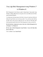 Truy cập Disk Management trong Windows 7 và Windows 8 pptx