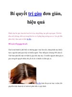 Bí quyết trị gàu đơn giản, hiệu quả pot