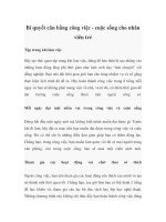 Bí quyết cân bằng công việc - cuộc sống cho nhân viên trẻ ppt