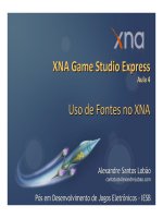 XNA Game Studio Express Aula 4 pptx