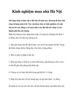 Kinh nghiệm mua nhà Hà Nội potx
