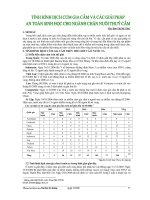 TÌNH HÌNH DỊCH CÚM GIA CẦM VÀ CÁC GIẢI PHÁP AN TOÀN SINH HỌC CHO NGÀNH CHĂN NUÔI THỦY CẦM pptx