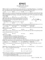 Môn vật ký đề ôn số 7 ppt