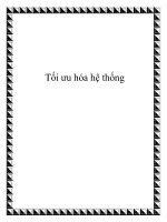 Tối ưu hóa hệ thống pptx