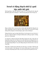 Israel có động thạch nhũ kỳ quái bậc nhất thế giới pdf