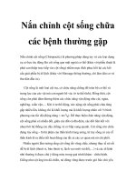 Nắn chỉnh cột sống chữa các bệnh thường gặp pot