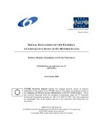 SOCIAL EXCLUSION OF THE ELDERLY A COMPARATIVE STUDY OF EU MEMBER STATES doc