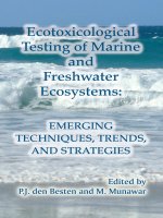 Ecotoxicological Testing of Marine and Freshwater Ecosystems Emerging Techniques, Trends, and Strategies pot