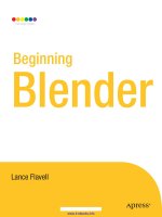 Beginning Blender: Open Source 3D Modeling, Animation, and Game Design docx
