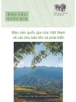 Báo cáo quốc gia của Việt Nam về các khu bảo tồn và phát triển potx