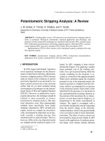 potentiometric stripping analysis a review