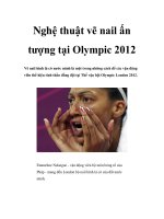 Nghệ thuật vẽ nail ấn tượng tại Olympic 2012 pptx