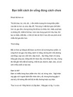 Bạn biết cách ăn uống đúng cách chưa potx