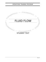 Fluid flow   operations training