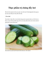 Thực phẩm trị chứng đầy hơi doc