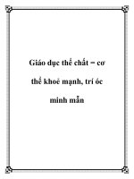 Giáo dục thể chất cho cơ thể khoẻ mạnh, trí óc minh mẫn pdf