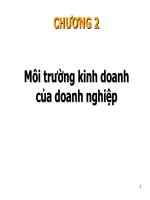 Môi trường kinh doanh của doanh nghiệp