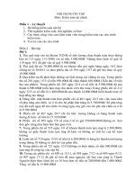 bài tập môn kiểm toán tài chính