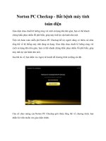 Norton PC Checkup - Bắt bệnh máy tính toàn diện ppt