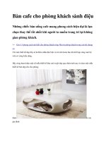 Bàn cafe cho phòng khách sành điệu potx