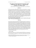 ỨNG DỤNG GIS DỰ BÁO TRUNG HẠN KHẢ NĂNG NHIỄM RẦY NÂU TRÊN LÚA – TRƯỜNG HỢP NGHIÊN CỨU Ở ĐỒNG THÁP potx