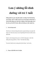 Lưu ý những lỗi dinh dưỡng với trẻ 1 tuổi pot