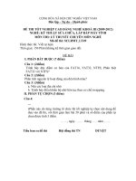 đáp án + đề thi lí thuyết tốt nghiệp khóa 3 - kỹ thuật sửa chữa lắp ráp máy tính - mã đề thi sclrmt - lt (49)