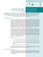 MANAGING FIRE WATER AND MAJOR SPILLAGES: POLLUTION PREVENTION GUIDELINES pptx