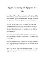 Hạ giá, thị trường bất động sản chao đảo docx