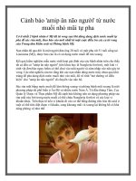 Cảnh báo ''''amip ăn não người'''' từ nước muối nhỏ mũi tự pha doc