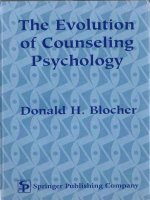 The Evolution of Counseling Psychology docx