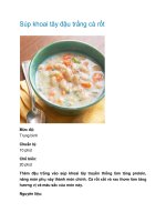 Súp khoai tây đậu trắng cà rốt pot