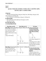 giáo án quan hệ giữa đường vuông góc và đường xiên, đường xiên và hình chiếu - toán 7 - gv.h.m.hà