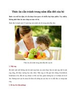 Thức ăn cần tránh trong năm đầu đời của bé potx