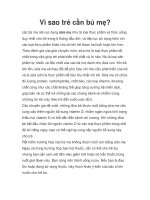 Vì sao trẻ cần bú mẹ? ppt