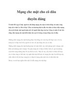 Mạng che mặt cho cô dâu duyên dáng potx