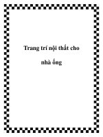 Trang trí nội thất cho nhà ống doc