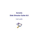 Acronis Disk Director Suite 9.0 User’s guide ppt