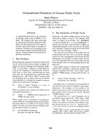 Báo cáo khoa học: compositional account of the semantics of German prefix verbs pptx