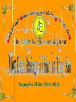 Môn Dinh Dưỡng và Thức Ăn Thủy Sản potx