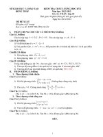 KIỂM TRA CHẤT LƯỢNG HỌC KỲ I Năm học: 2012-2013 Môn thi: TOÁN- Lớp 10 ppt