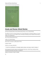 Greek and Roman Ghost Stories pptx