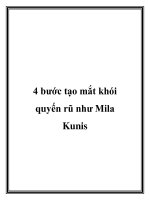 4 bước tạo mắt khói quyến rũ như Mila Kunis pdf