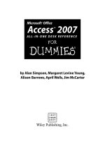microsoft office access 2007 all-in-one desk reference for dummies